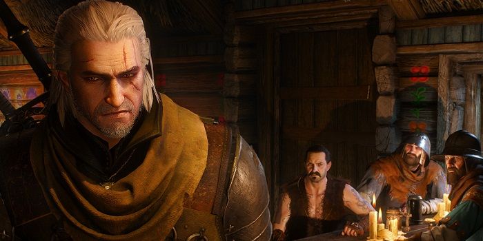 The Witcher 3 WIld Hunt - Geralt in Tavern