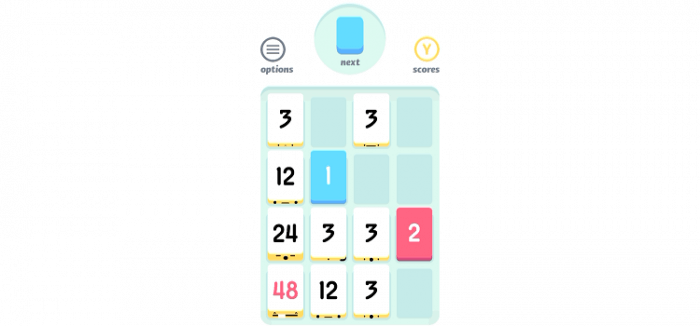 Threes! screenshot light version
