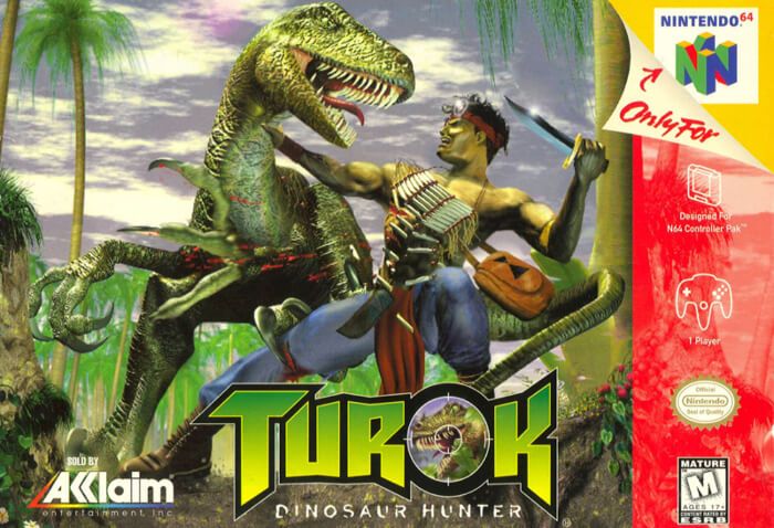 Turok Dinosaur Hunter N64 Cover