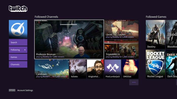 Playstation 4 Adds Dedicated Twitch App For Viewing Streams