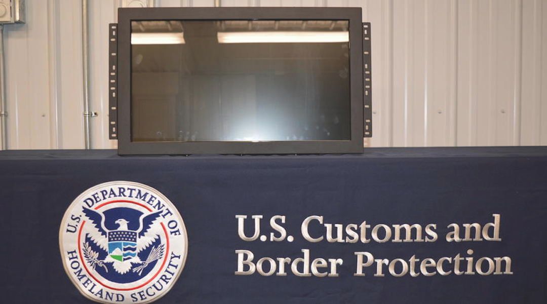US border protection fake video game monitors seized