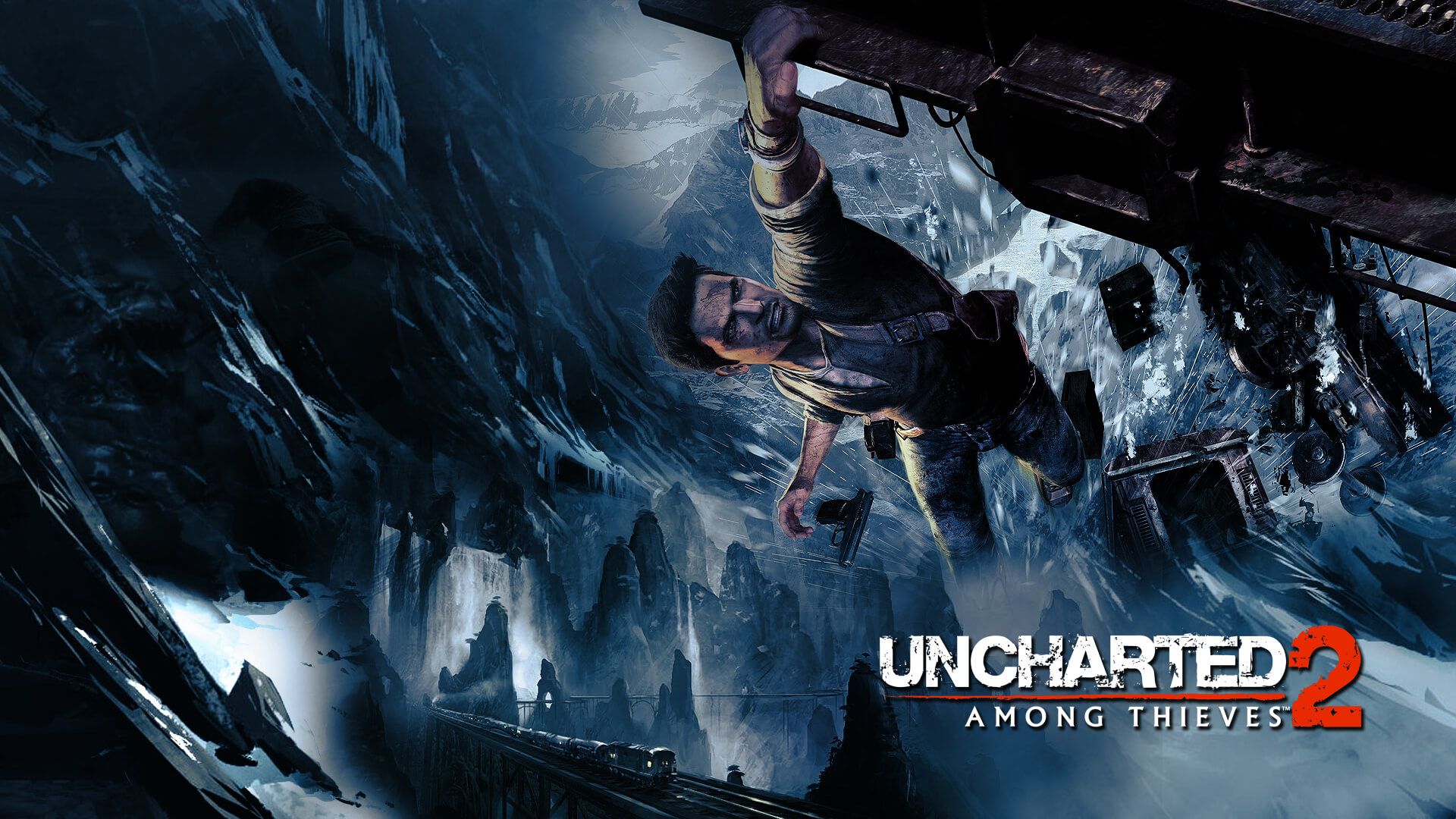 Uncharted 2 Hanging on Train