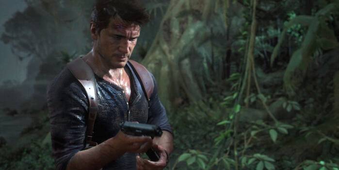 Uncharted 4 - Drake Reloading Gun