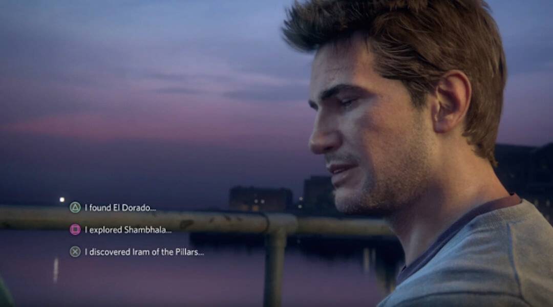 Uncharted 4 Mass Effect Dialogue