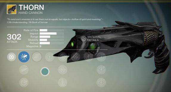 Upgraded Thorn in Destiny