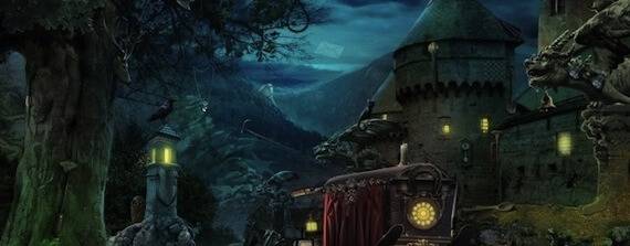 Vampire Moon Hand Drawn Background