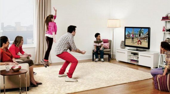 The Kinect Family doing Kinect things