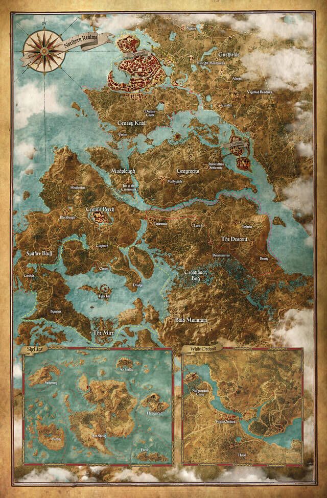 Witcher 3 open world - map