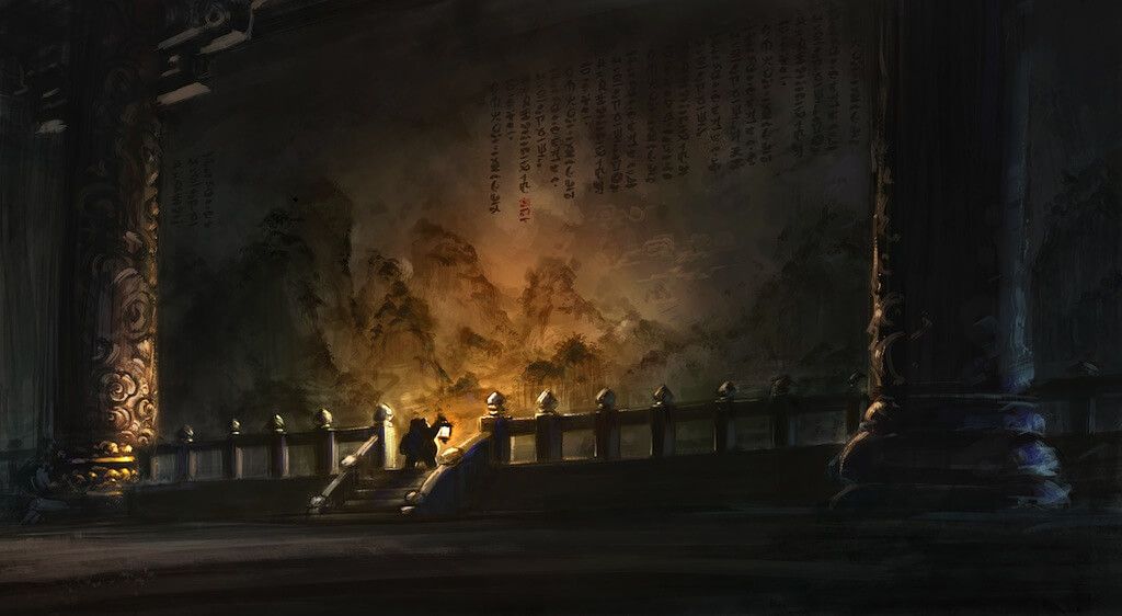 World of Warcraft Mists of Pandaria Mural Blizzard