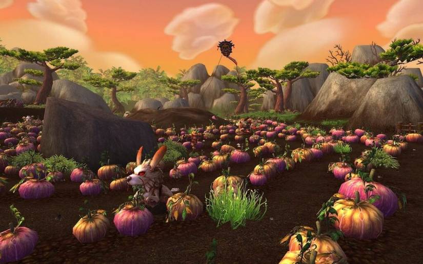 World of Warcraft Mists of Pandaria Strange Pumpkin Patch Blizzard