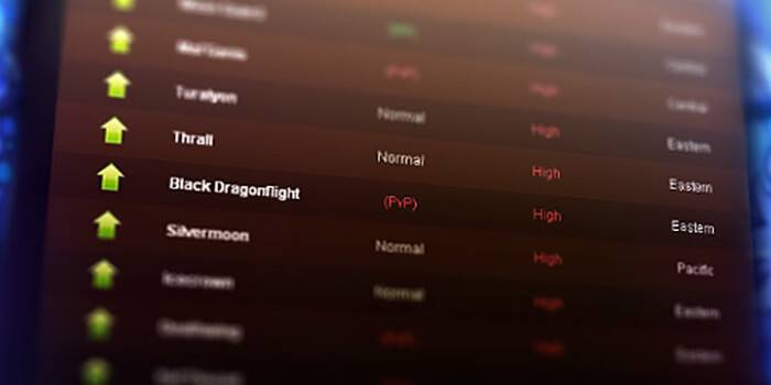 World of Warcraft Realm Status
