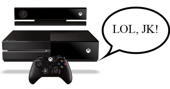 Xbox One LOL JK Microsoft