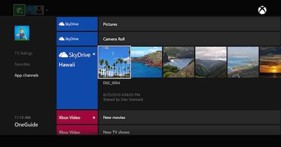 Xbox One SkyDrive