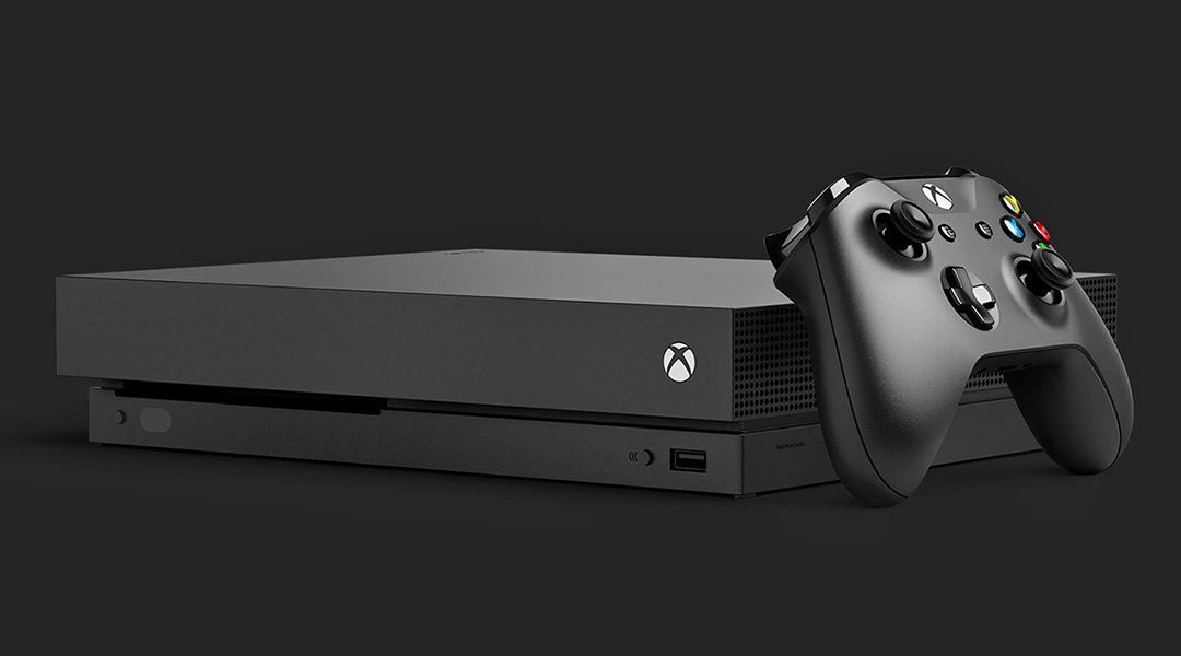 Xbox One X console and controller