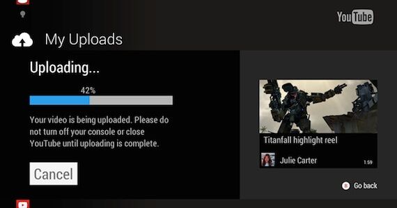 Xbox One YouTube Sharing Feature