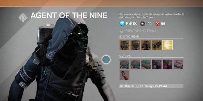 Xur Items Oct 31