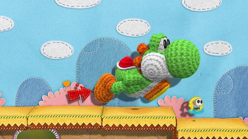 Yarn Yoshi Wii U Screenshots