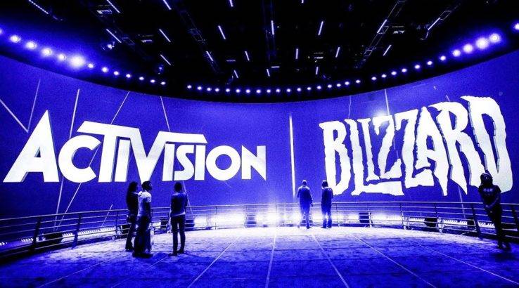 Activision Blizzard logo in-person