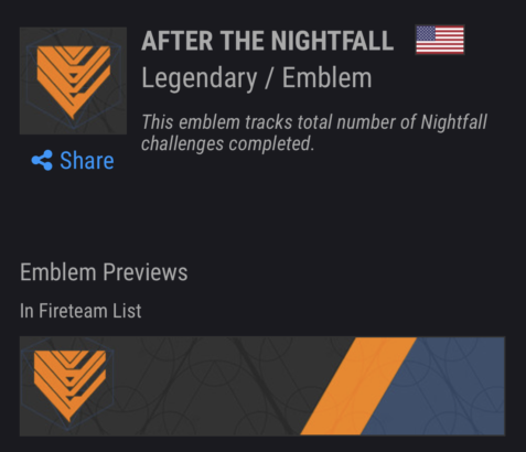 after the nightfall emblem destiny 2 bungie
