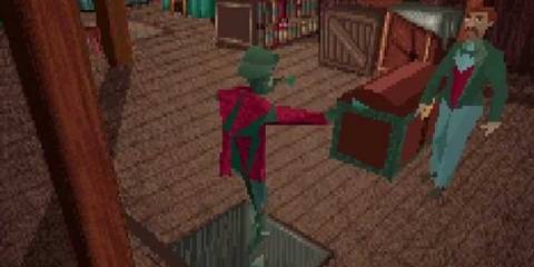 10 Best Retro Horror Games - Alone in the Dark attic