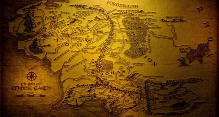 middle-earth map