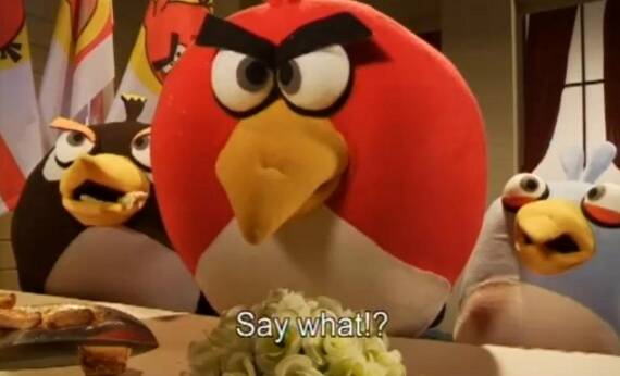 angry birds attempt to sign peace treaty with pigs