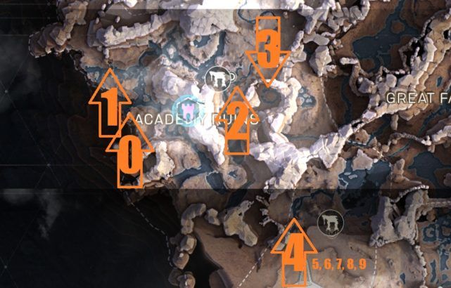 anthem mederines disciple collectibles map