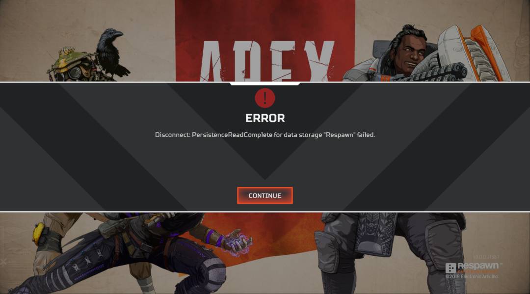apex legends disconnect screen