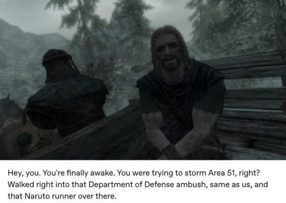 area 51 skyrim meme