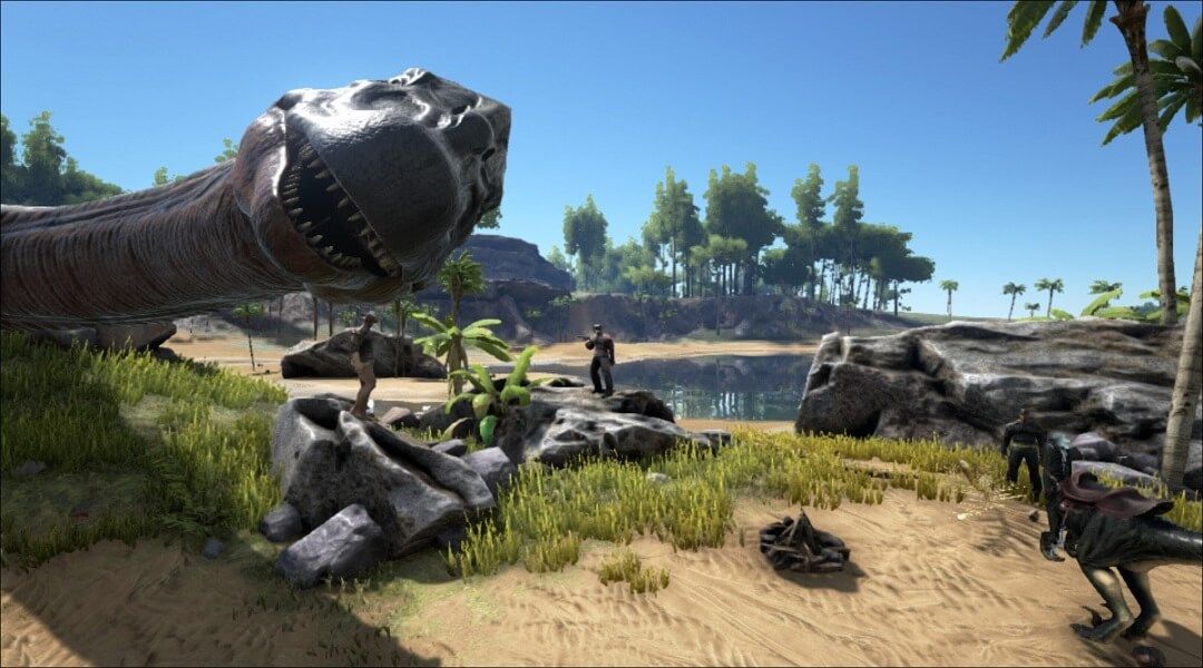ARK: Survival Evolved Patch on Xbox One Fixes Frame Rate, Adds More Dinosaurs - Smiling dinosaur