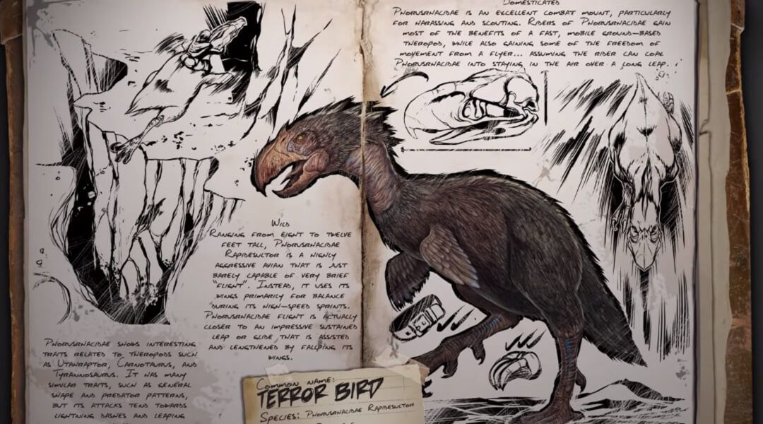 ARK: Survival Evolved Update Adds Grappling Hook and Terror Bird - Terror Bird book