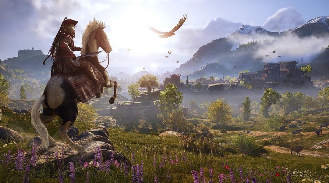 assassin's creed odyssey on horse
