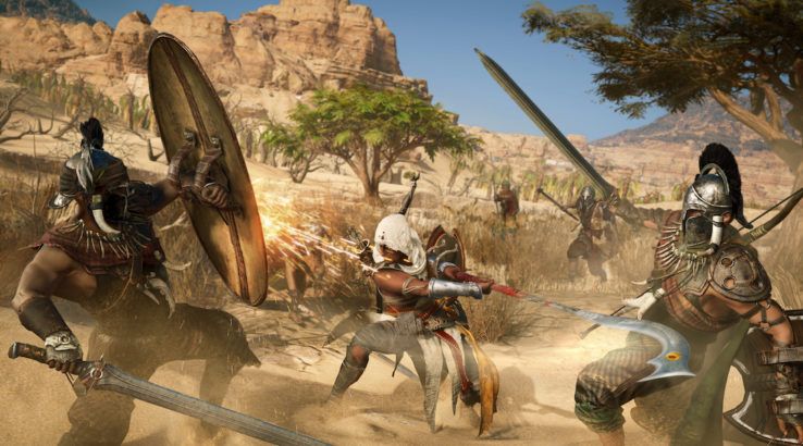 assassins creed origins combat preview e3 2017