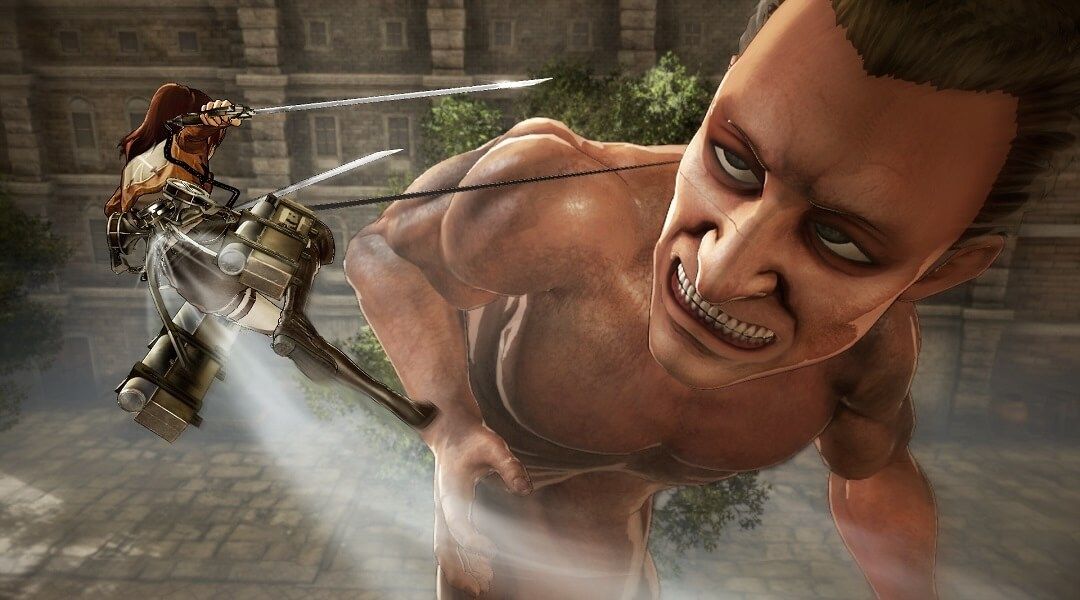 Attack on Titan Video Game Coming in August - Sasha fighting Titan