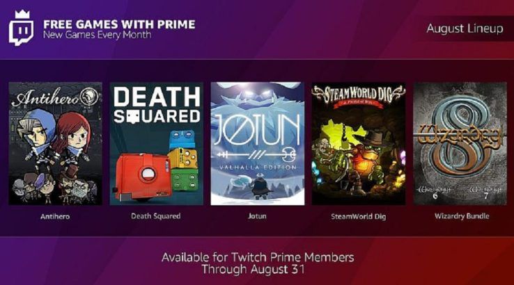 twitch prime august free games