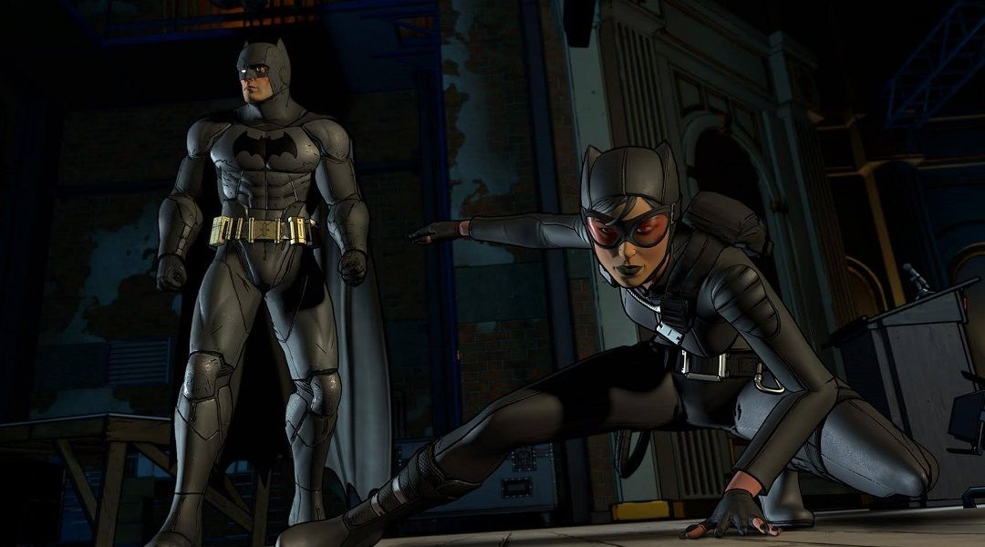 batman and catwoman from batman the telltale series