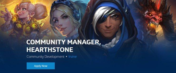 blizzard community manager job listing