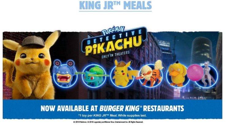 burger king pokemon toys detective pikachu