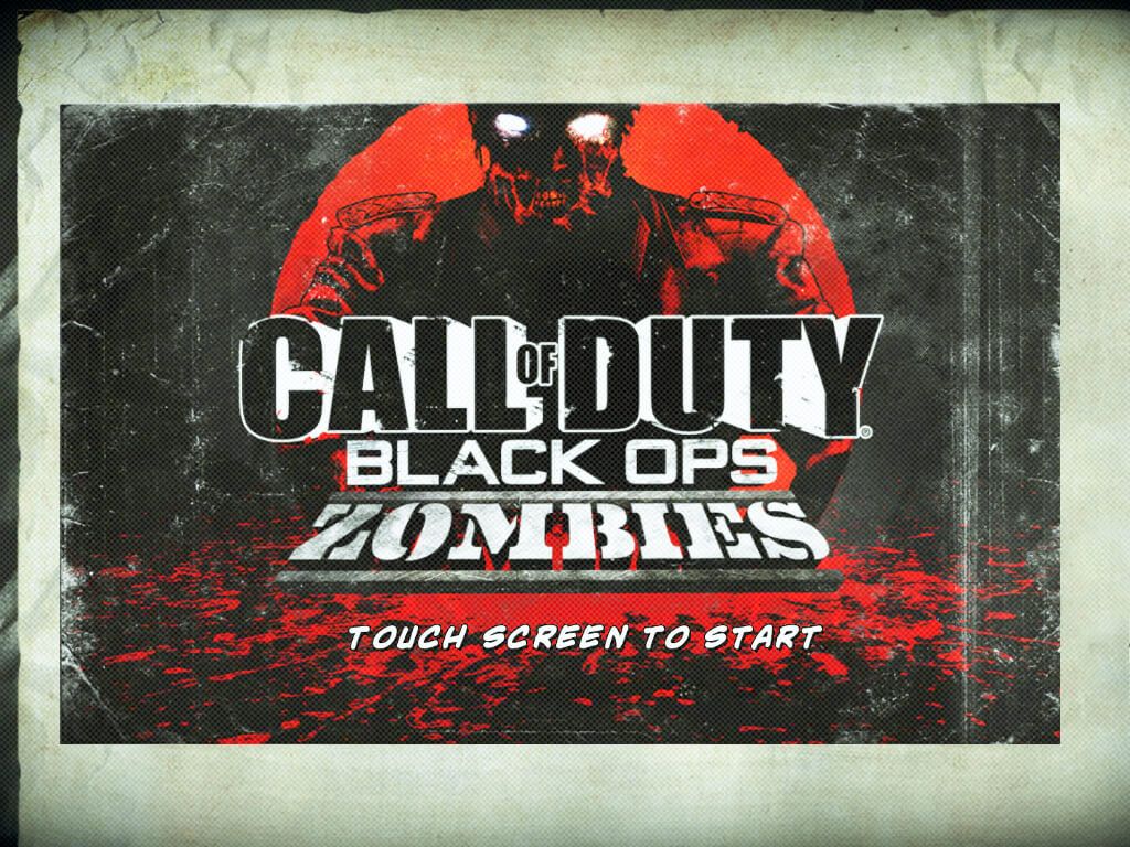 Call of Duty Black Ops Zombies Title Screen