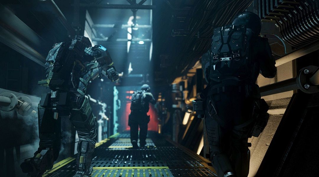 Call of Duty: Infinite Warfare Patch Nerfs Volk, Tweaks Zombies - Infinite Warfare soldiers running down tunnel
