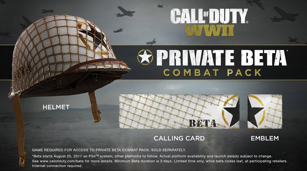 call of duty ww2 beta pack