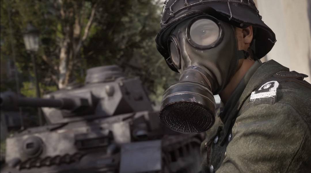 call of duty ww2 gas mask