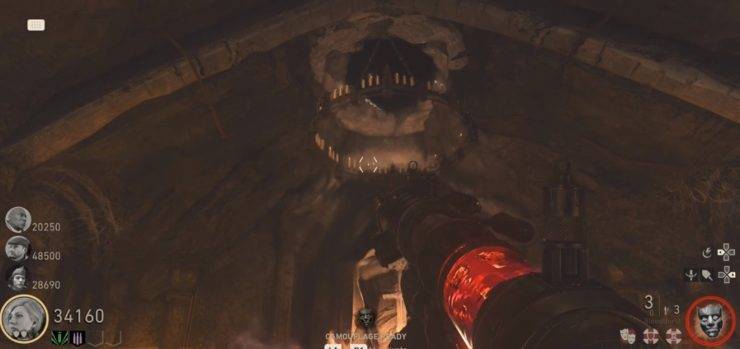 Call of Duty: WW2 Zombies Dark Reunion Easter Egg Guide - Chandelier