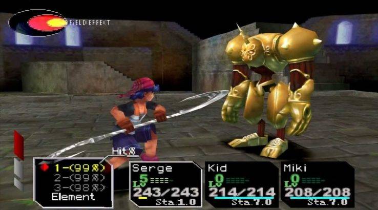 chrono cross fight sequence