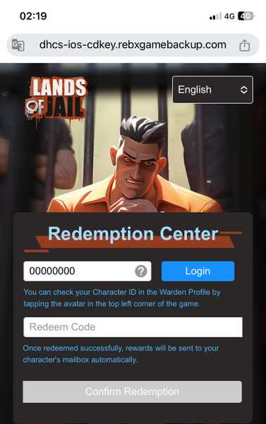 Lands of Jail Codes
