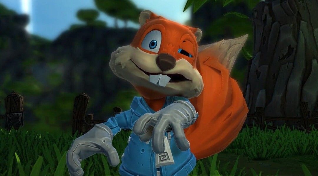 Young Conker Trailer Reveals HoloLens Gameplay - Conker twitching Project Spark