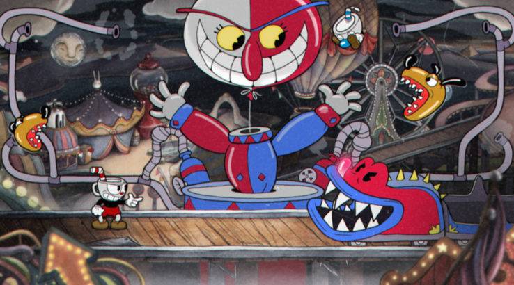 Cuphead Boss Fight Gameplay