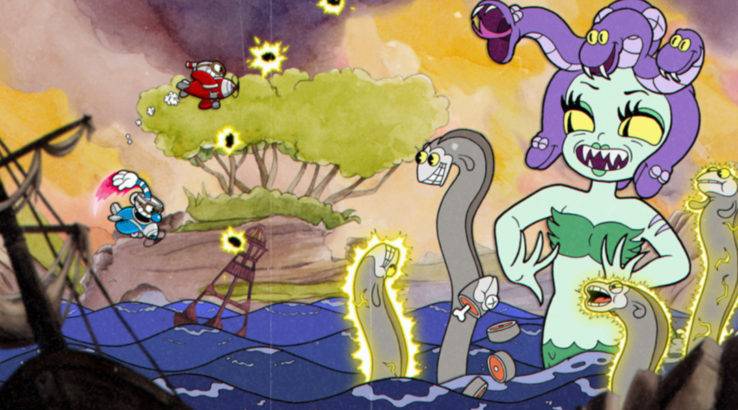 Cuphead Co-Op Gameplay