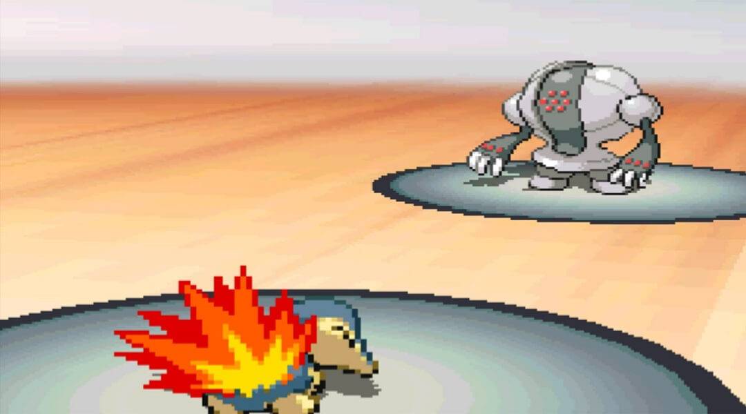 Top 10 Starter Pokemon - Cyndaquil in battle