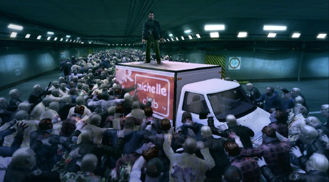 Dead Rising Leak Suggests PS4 Remaster - Frank West surrounded by zombies